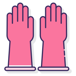 Rubber gloves icon