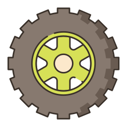Tire wheels icon