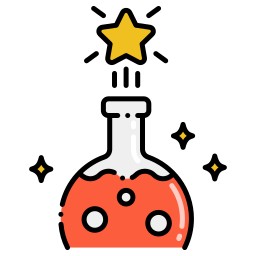 Chemical reaction icon