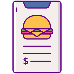 Restaurant menu icon