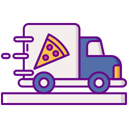 entrega de pizza icono