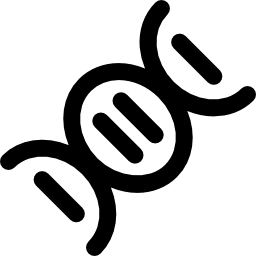 DNA Deoxyribonucleic acid chain icon