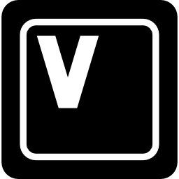Keyboard key V icon