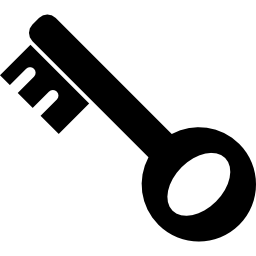 Key silhouette icon
