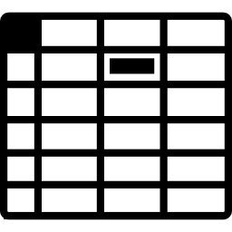 komórka arkusza kalkulacyjnego ikona