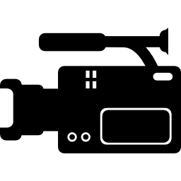 vue latérale de la caméra vidéo Icône