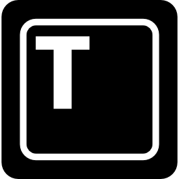 tecla del teclado t icono