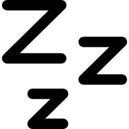 Zzz sleep symbol icon