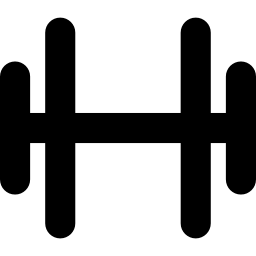 Dumbbell for exercise for health care icon