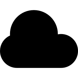 Cloud dark shape icon