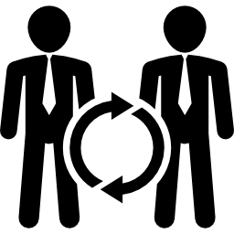 Businessman having a connection icon