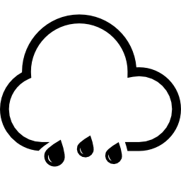 nuage de pluie Icône