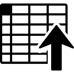 spreadsheet sortering aflopend icoon