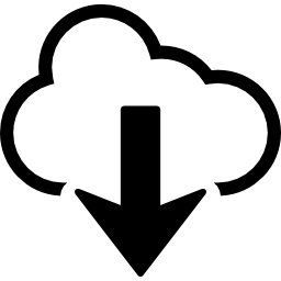 aus der cloud herunterladen icon