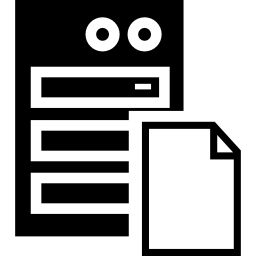 documento de servidor icono