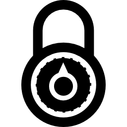 Security padlock tool icon