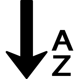 alphabetischer reihenfolge icon