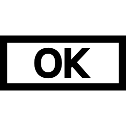 bouton ok Icône