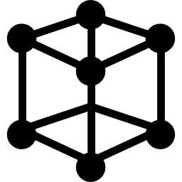molécule de cube Icône
