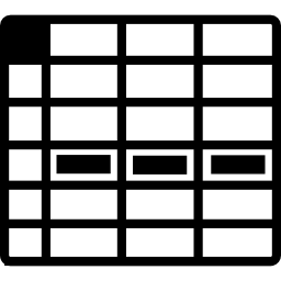 spreadsheet cell row icon
