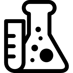 test tube and flask icon