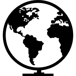 mapa global icono