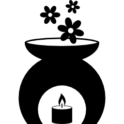 símbolo de vela perfumada icono