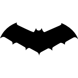 morcego em silhueta variante de tamanho médio Ícone