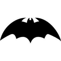 morcego com variante de asas arredondadas e afiadas Ícone