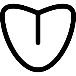Вариант органа тела с линией иконка