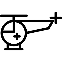 helicóptero médico icono