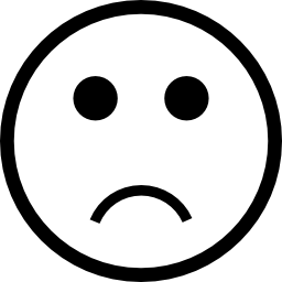 Frown emoticon icon