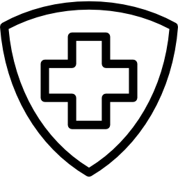 symbole de la croix rouge Icône