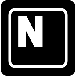 Keyboard key N icon