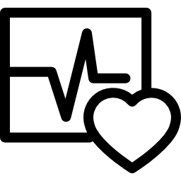 grafico cardiaco icona