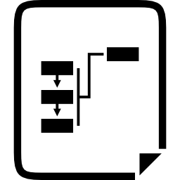 documento de diagrama de flujo icono