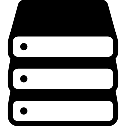 variante de pila de almacenamiento de datos icono