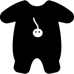 Baby outfit with cartoon design icon