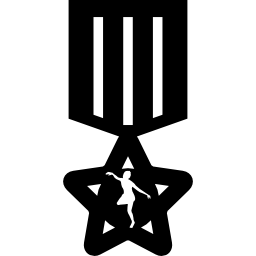 stervormige medaille variant icoon