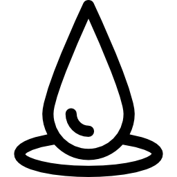 Liquid droplet on ground icon