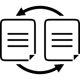 transferir datos entre documentos icono