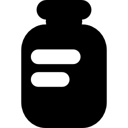 Protein shake bottle container icon