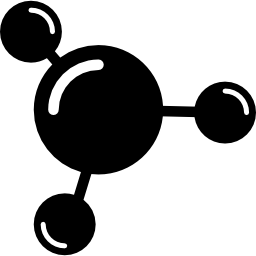 3 molécules Icône