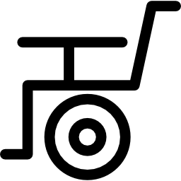simbolo della sedia a rotelle icona