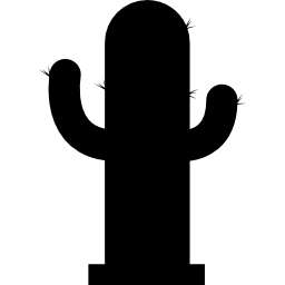 Cactus silhouette icon