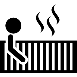 person in der spa-sauna icon