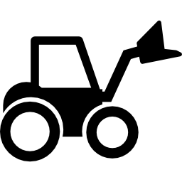 Wheel loader tractor icon