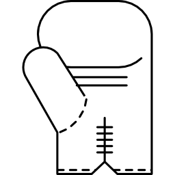 Glove kitchen utensil icon