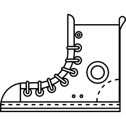 frachtstiefel mit weißen details icon