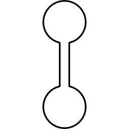 punkte koppeln mit einer vertikalen linienverbindung icon